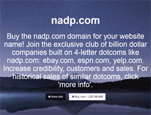 Tablet Screenshot of nadp.com